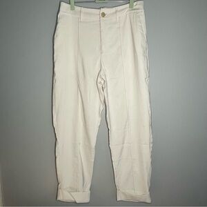 A NEW DAY High Rise Straight Leg Pants in bone white color SZ/12 NWOT